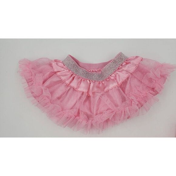Build A Bear Girls Clothing Shoe Lot Pink Dress Sleep Shorts Skirt Tulle Sparkle - Picture 3 of 10
